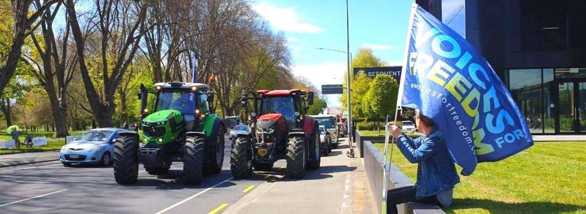 Farmers' Tax Protest - Tractor