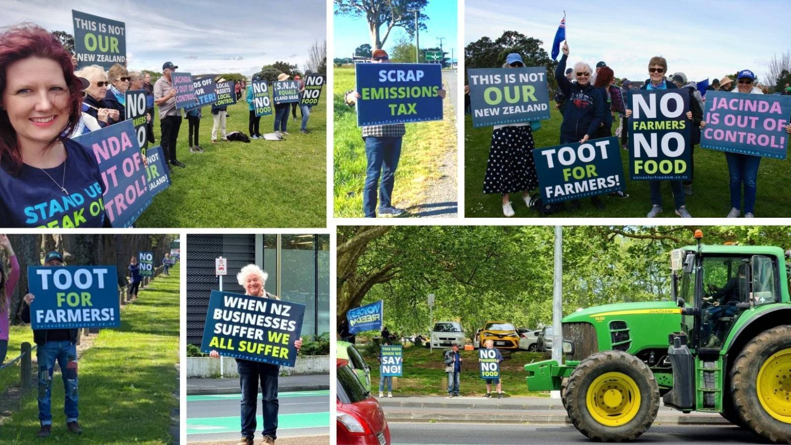 VFF supporters standing up for farmers in the recent 'We're Not Going To Take It' protest in October 2022